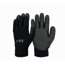 Cold Fighter Schwarz Sandy Nitril Coated Handschuh Günstige Winter Warme Handschuhe